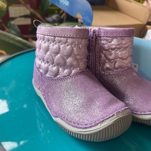 Stride Rite purple boots size 7w